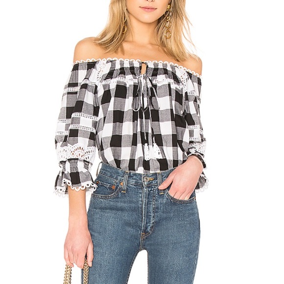Marissa Webb Tops - Marissa Webb Amalia Buffalo Plaid Top